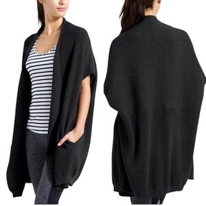 Athleta Restful Cocoon Wrap Cardigan Size S Grey